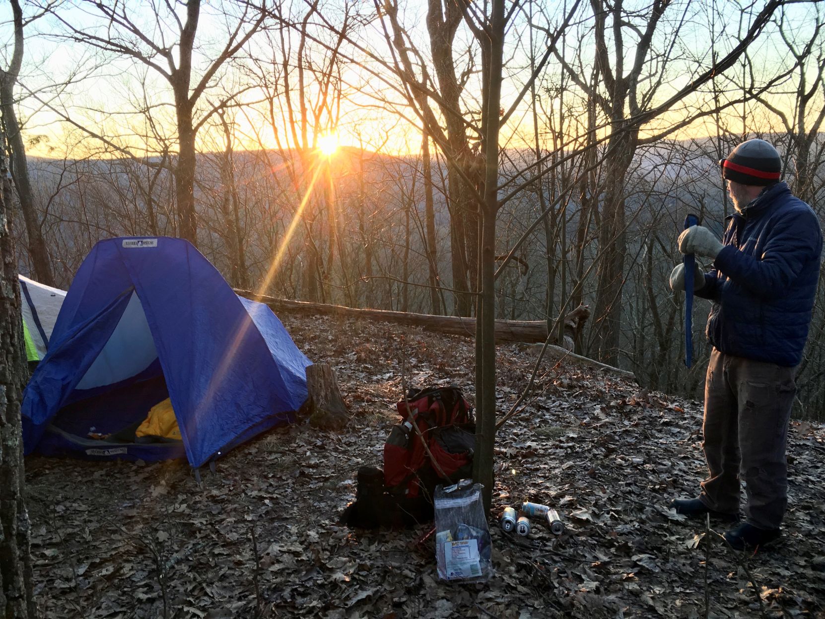 winter backpacking